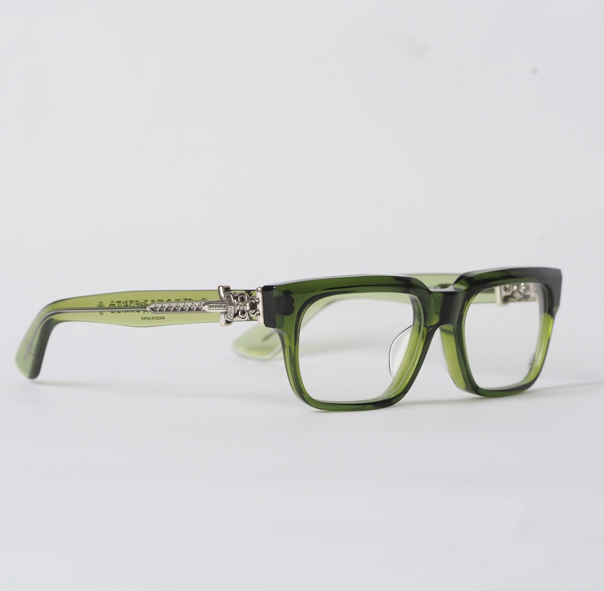 Chrome Hearts Glasses Sunglasses VAGILLIONAIRE I – DARKOLIVESILVER 2