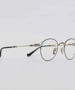 Chrome Hearts glasses BUBBA A – MATTE BLACKSHINY SILVER 2