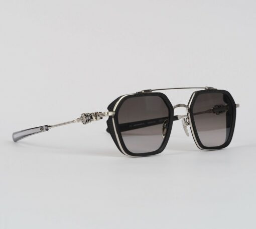 Chrome Hearts glasses Chrome Hearts Sunglasses HOTATION – MATTE BLACKSTAINLESS STEELSILVER 2